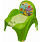 Tega Safari PO-041 Горшок-кресло с музыкальным эффектом, Green