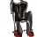 Bellelli Mr Fox Сlamp крісло для велосипеда (на багажник), сріблясте з чорної підкладкою