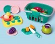 Ігровий набір Beiens Кошик з овочами і фруктами на липучках 30 предметів