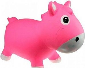 Kidzzfarm "Лошадка Гарри" детский прыгун (з насосом) розово-белый