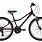 Подростковый  ВелосипедPride LANNY 21  24", черный-малиновый-голубой
