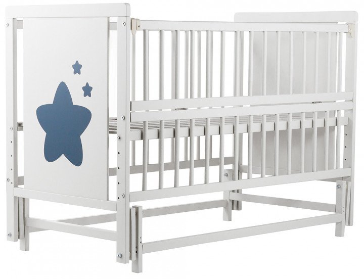 Дитяче ліжко Babyroom Зірочка Z-02 маятник, відкидний бік