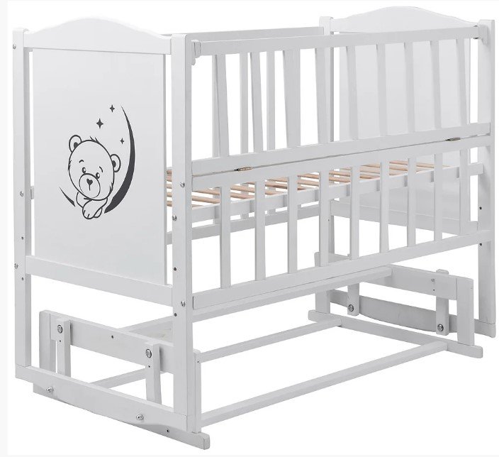 Детская кроватка Babyroom Тедди T-02 фигурное быльце маятник