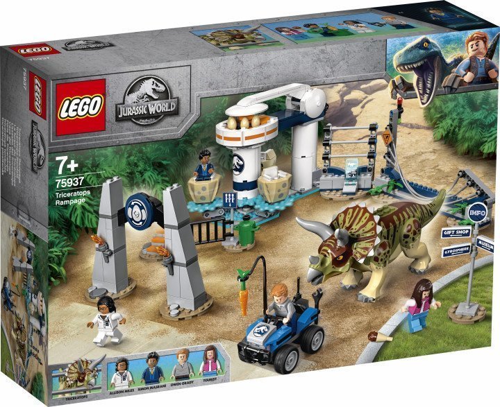 Конструктор LEGO Jurassic World Напад трицератопса